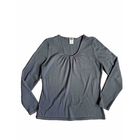 2/$18 SALE! REI Pullover Sweater Womens L Gorpcore Coolmax Long Sleeve Gray Crew - Picture 1 of 6